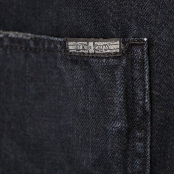 Hudson London Overalls S in Night Train Faded Blue Black Denim Relaxed Fit $245 - Picture 7 of 16